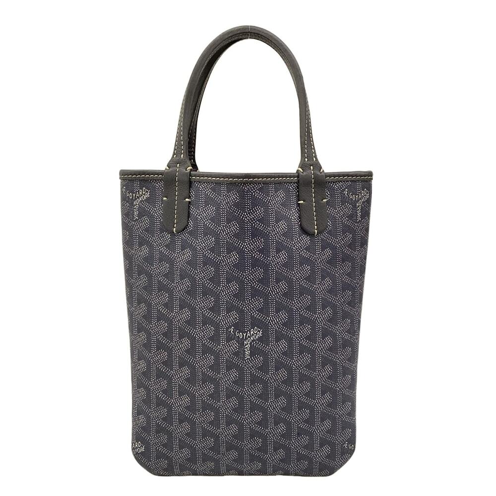 Goyard Poitiers Handbag Coated Canvas Leather